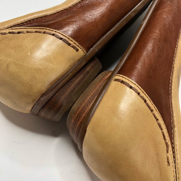 A.Z. Moda Color Block Leather Slip-on Loafer Shoes - Picture 10 of 15